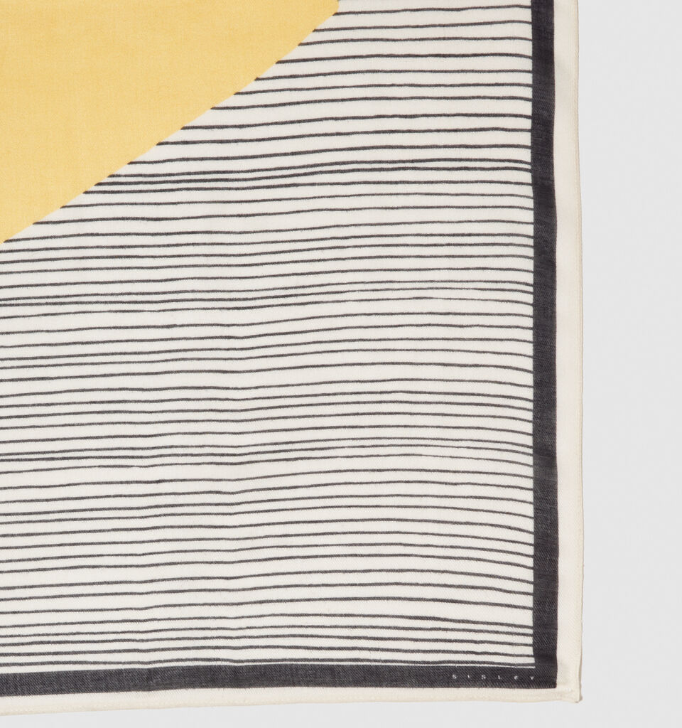 Printed scarf - null - Yellow | Sisley image number 2